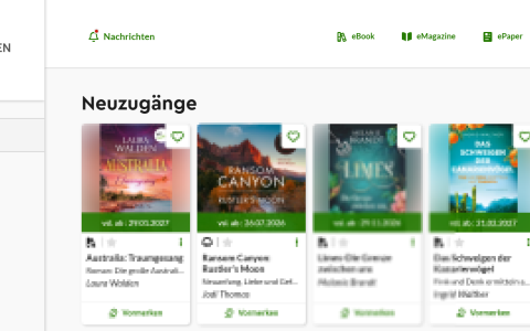 Startseite der Webseite Media2go